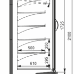 Холодильний регал (гірка) Indiana medium AV 085 D